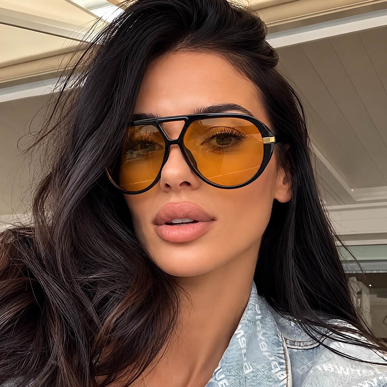 Tinted Lenses Oversized Sunglasses