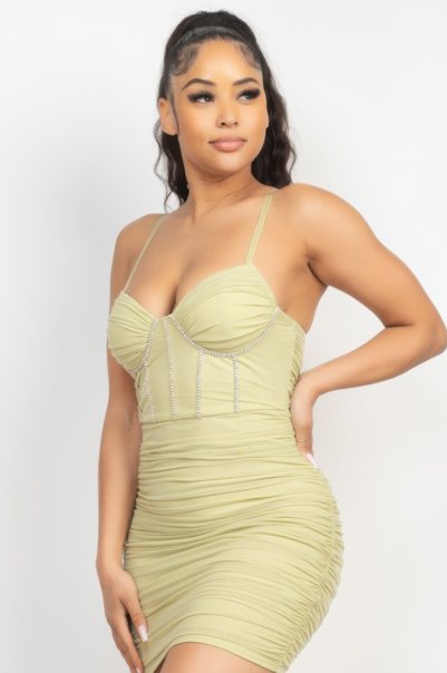 Cami Shirred Bodycon Dress