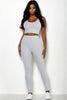 Ribbed Crop Top & Leggings Set