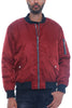 Mens Solid Padded Bomber Jacket