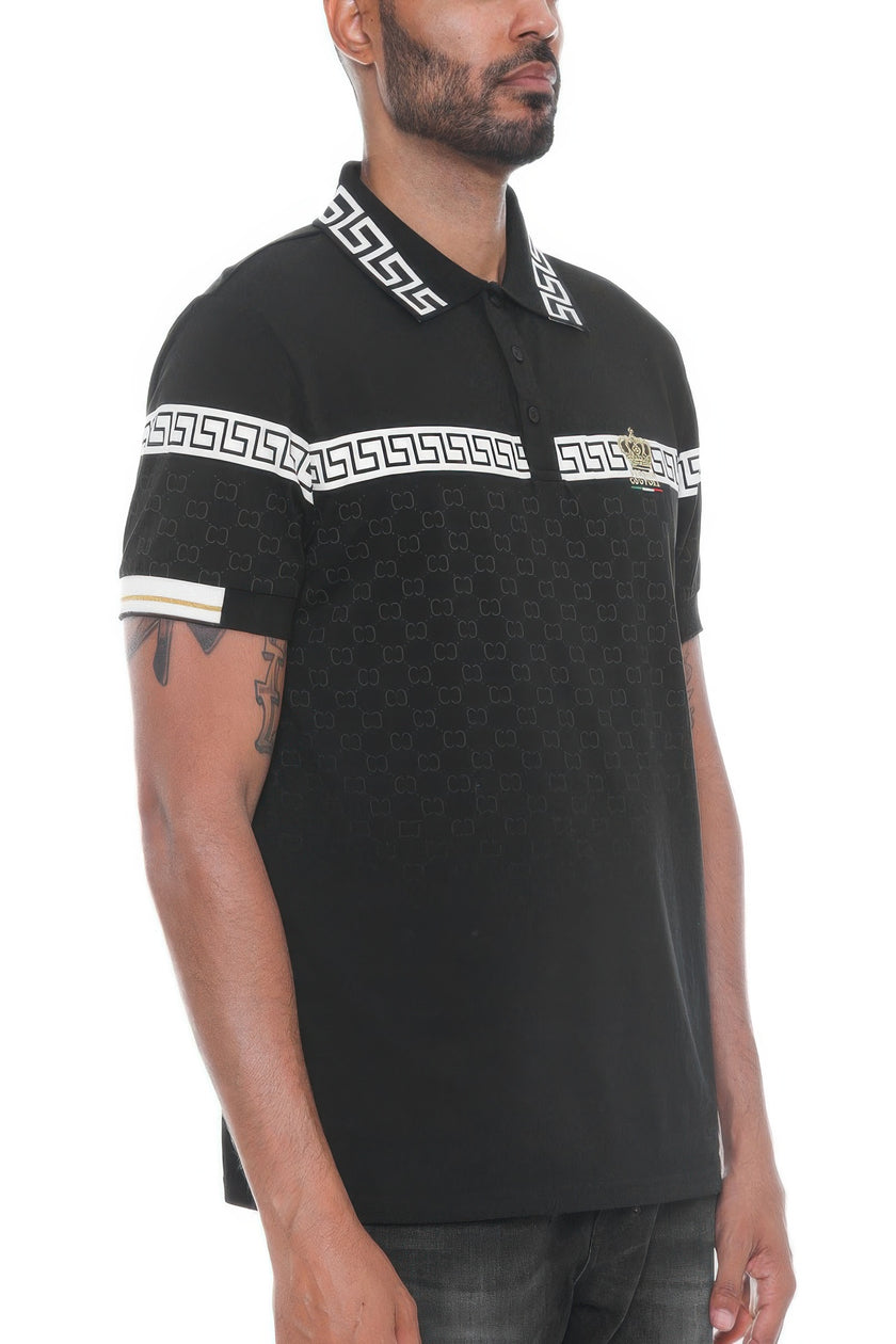 Couture Polo Button Down T-Shirt