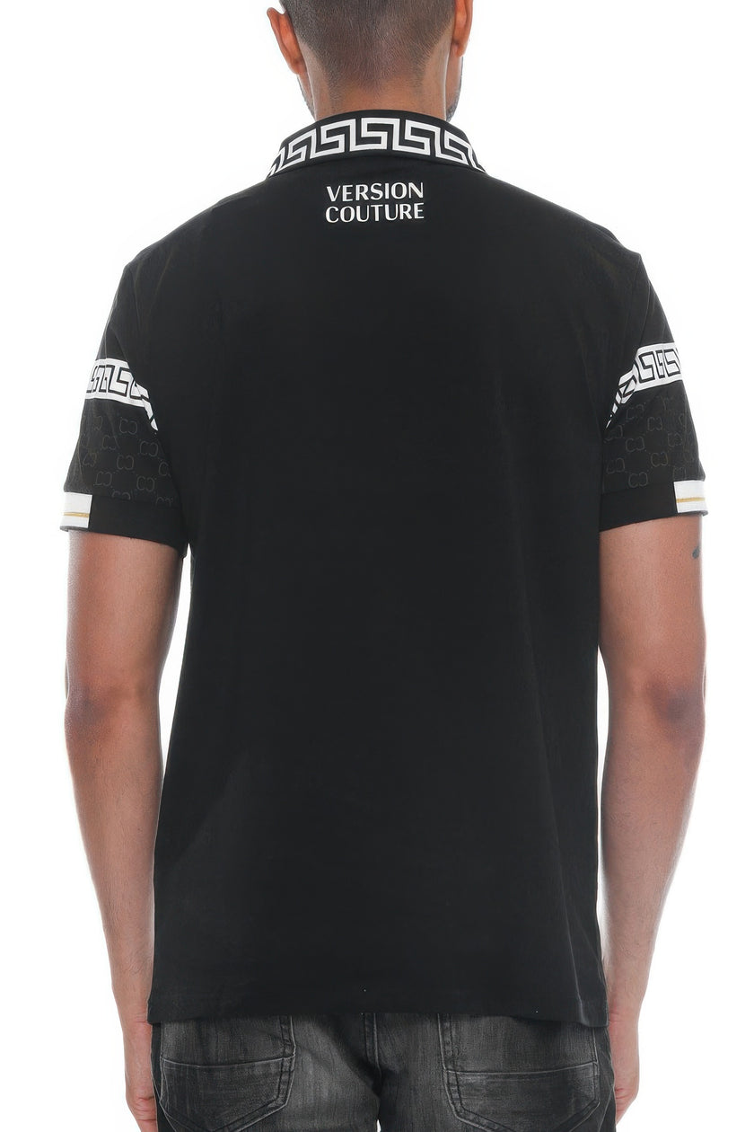 Couture Polo Button Down T-Shirt