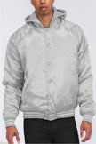 Satin Varsity Bomber Jacket