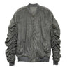 Mirosuede Scrunched Bomber Jacket