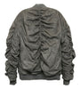 Mirosuede Scrunched Bomber Jacket