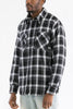 Mens Quilted Padded Flannel