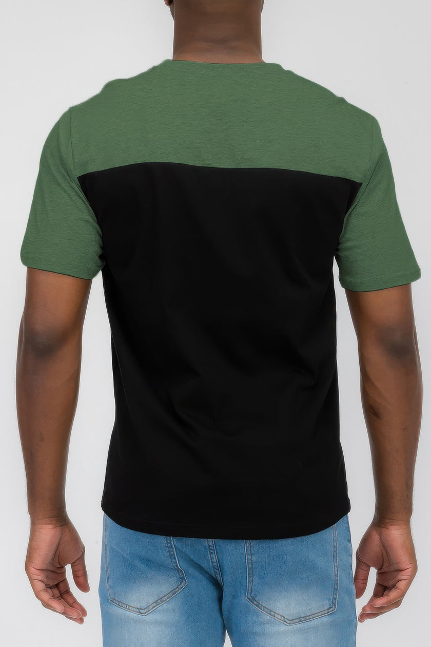 Color Block Short Sleeve T-Shirt