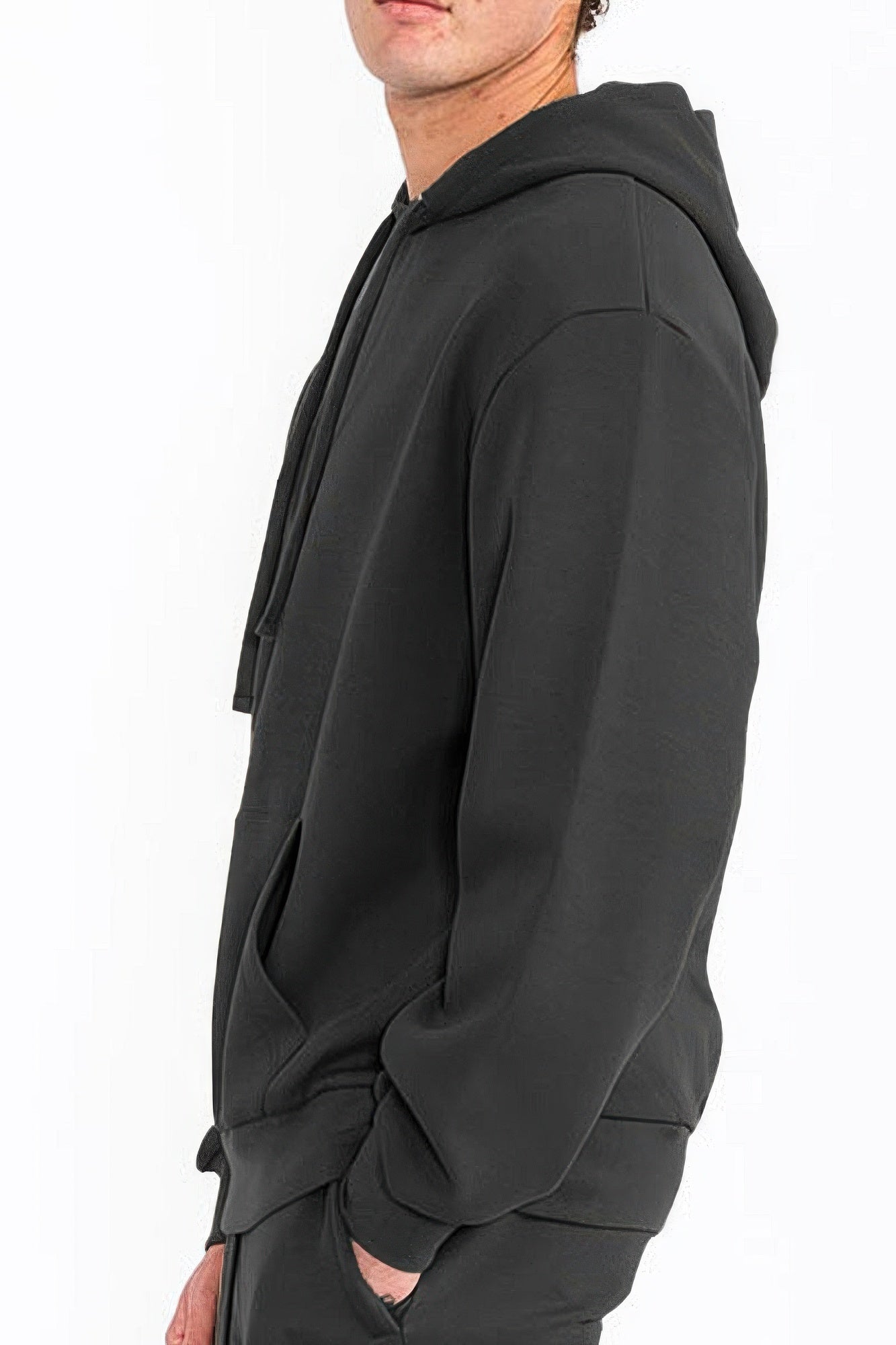 Mens Solid Tech Fleece Hoodie