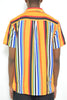 Mens Striped Button Down Shirt Print