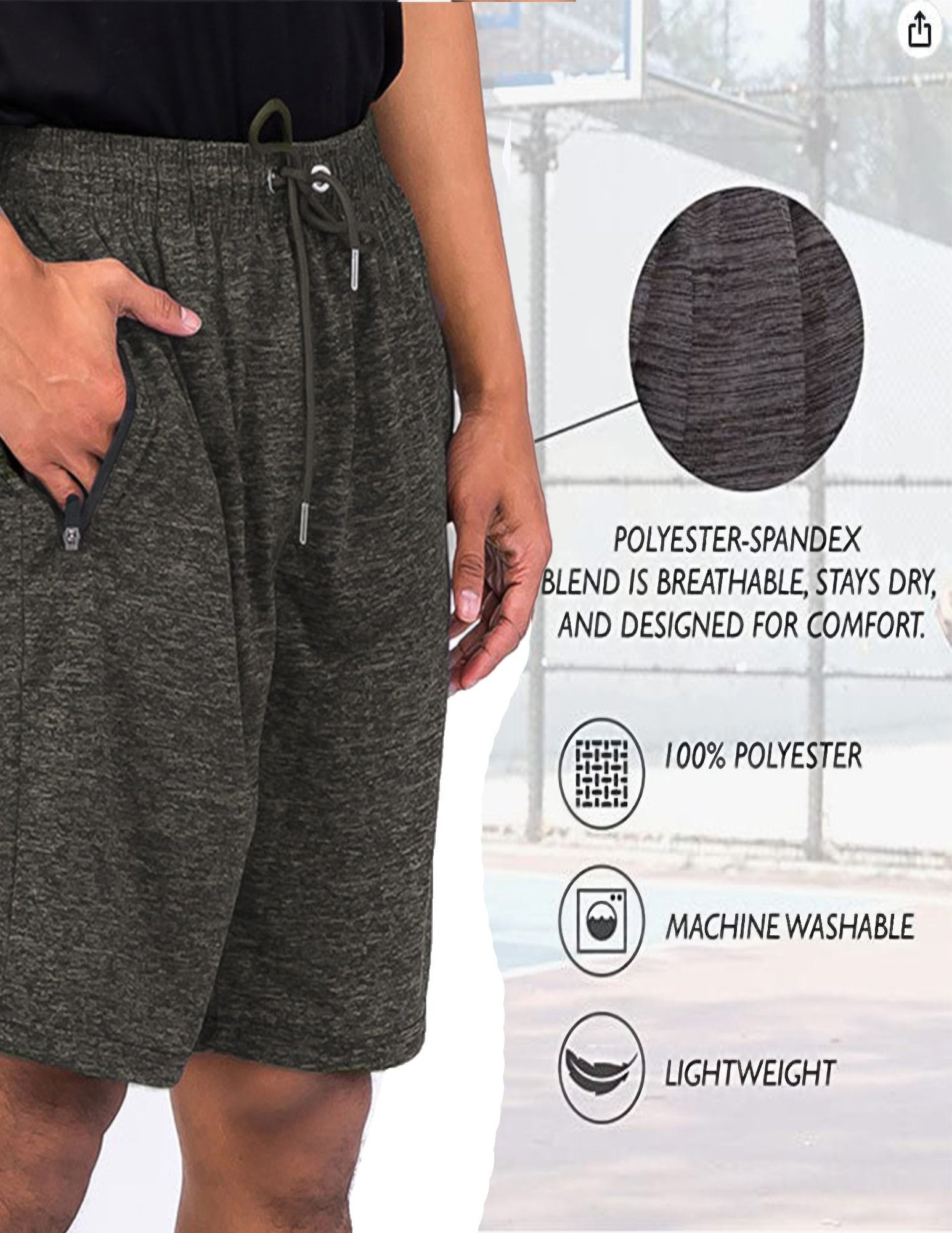 Light Weight Active Running Shorts