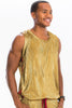 Metallic Flick Tank Top