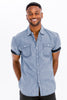 Men's Casual Short Sleeve Solid Shirts