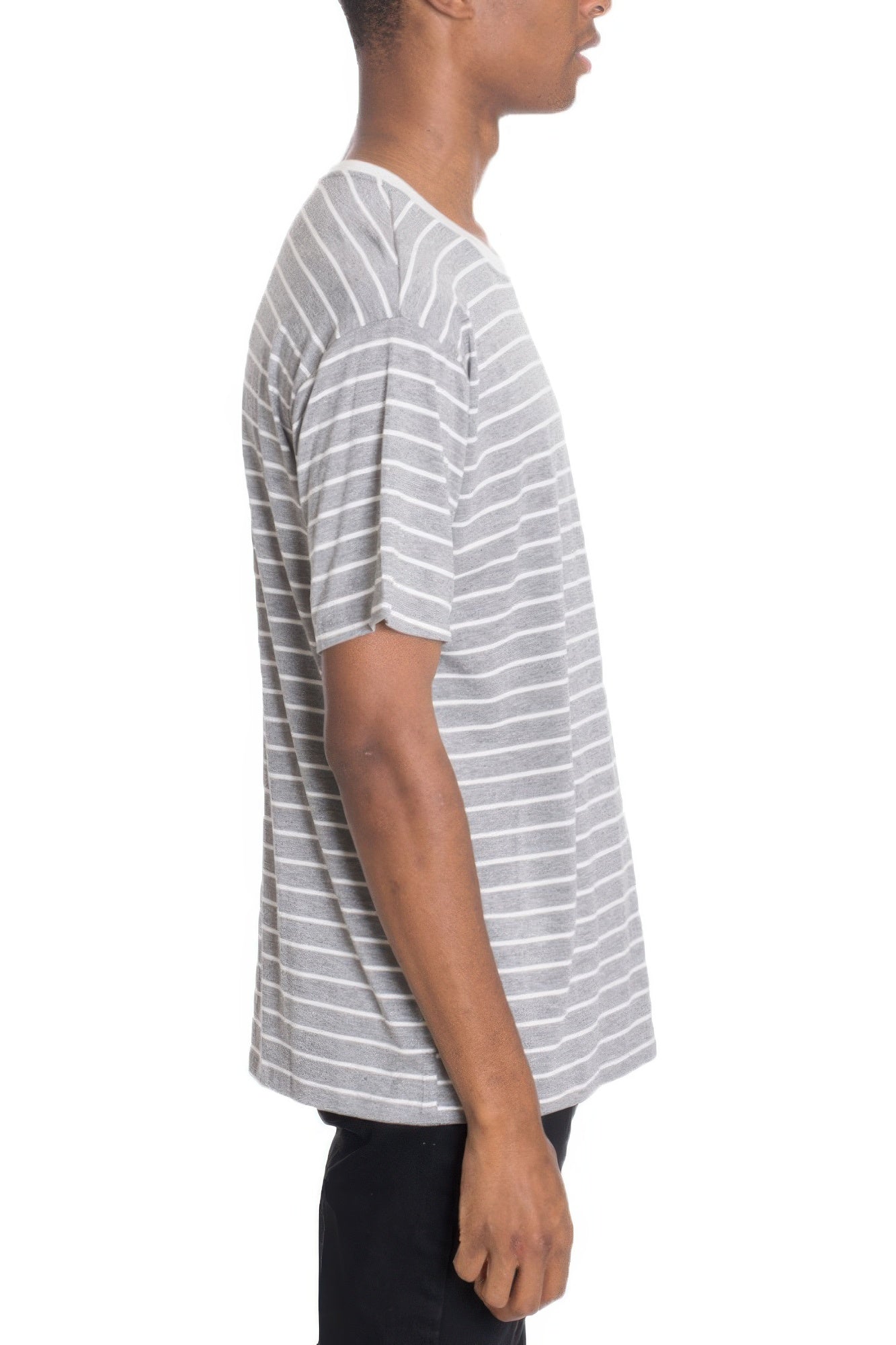 Mens Striped Short Sleeve Shirt