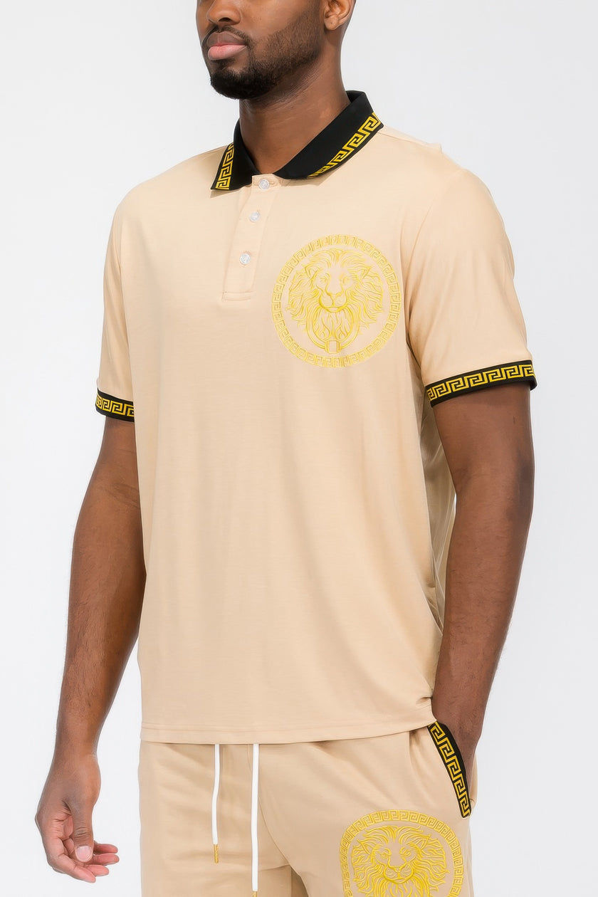 Lion Head Polo T-Shirt