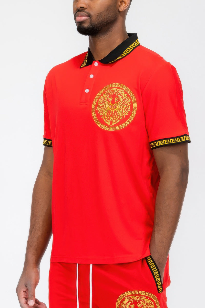 Lion Head Polo T-Shirt