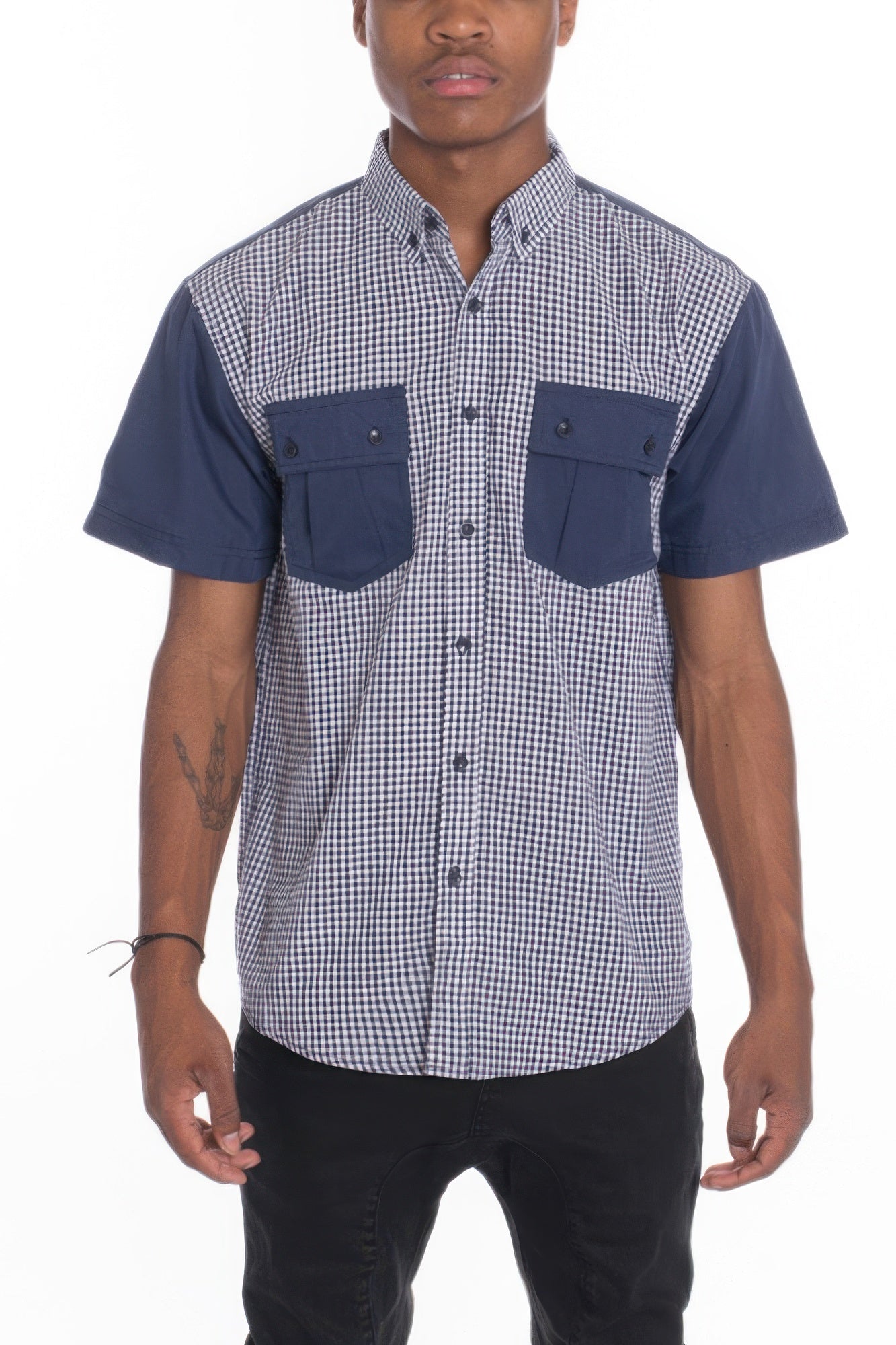 Men's Casual Short Sleeve Button Down Shirts