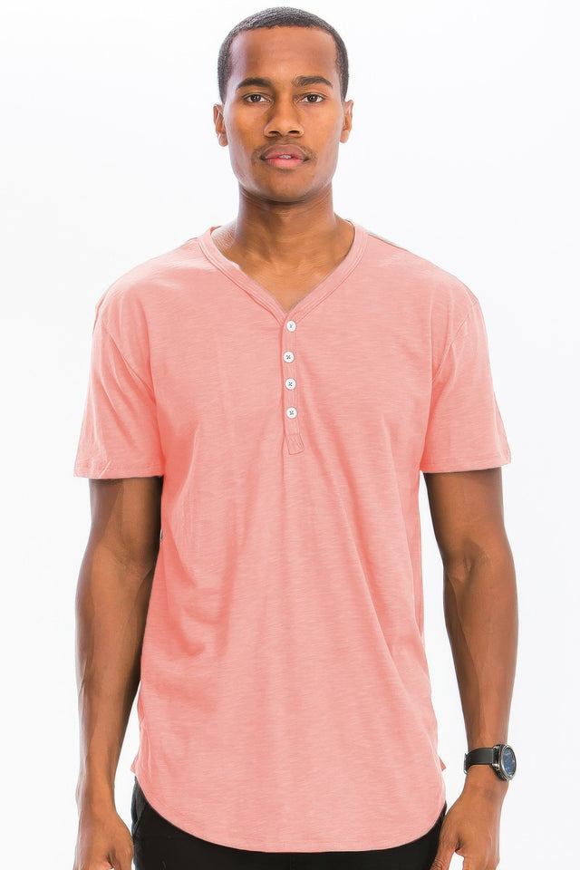 T-Shirt with Four Buttons