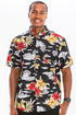 Hawaiian Print Button Down Shirt