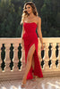 Strapless Split Maxi Dress