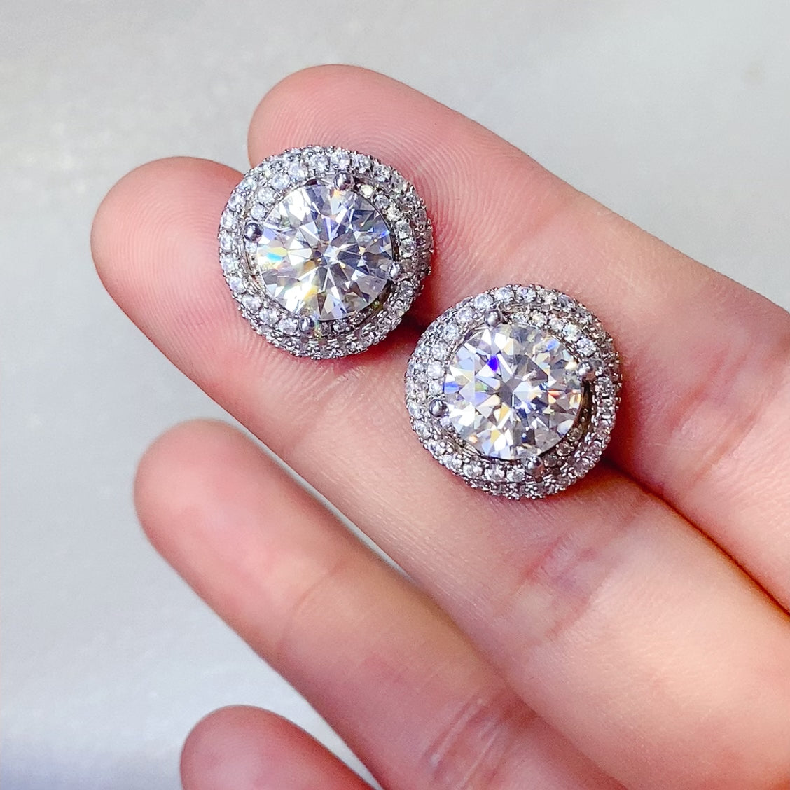 Moissanite 925 Sterling Silver Earrings