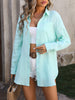 Mandy Textured Button Up Dropped Shoulder Shirt