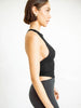 Halter Neck Ribbed Cropped Tank