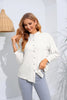 Mock Neck Buttoned Long Sleeve Shirt