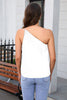 One Shoulder Sleeveless Blouse