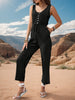 Perfee Tied Sleeveless Jumpsuit with Pockets