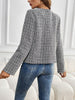 Perfee Plaid Long Sleeve Blazer