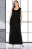 Plus Size Scoop Neck Maxi  Dress