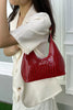 PU Leather Stone Texture Shoulder Bag