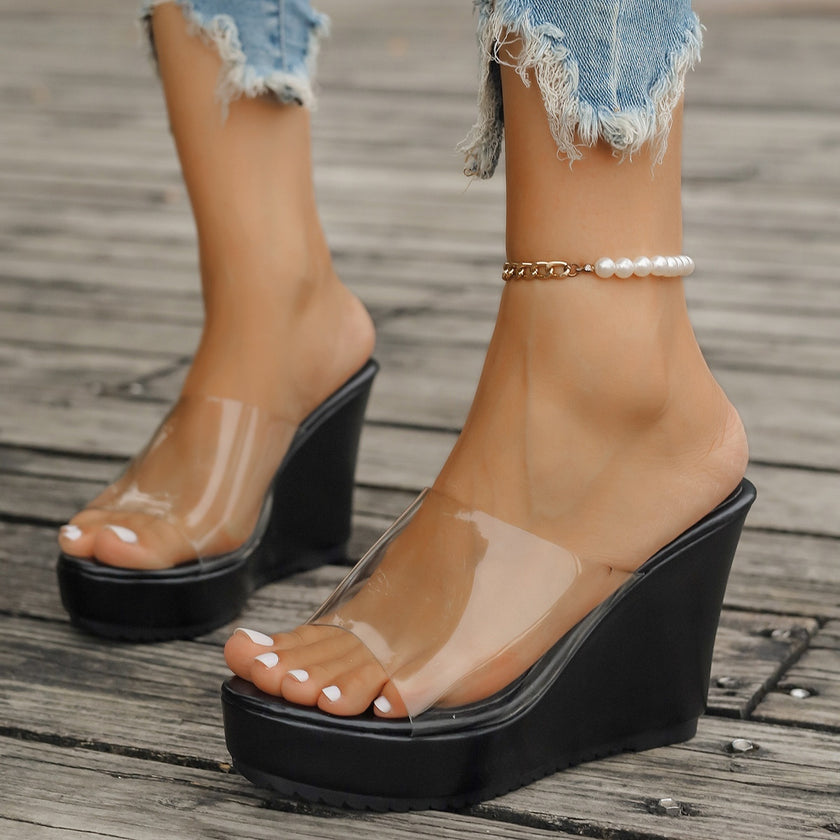 Open Toe Wedge - QuaintQuest Fashion