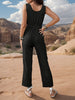 Perfee Tied Sleeveless Jumpsuit with Pockets