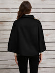 Collared Neck Cropped Cape