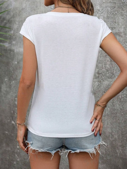 V-Neck Short Sleeve T-Shirt