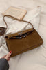 Suede PU Leather Strap Shoulder Bag