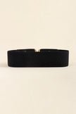 Zinc Alloy Buckle Elastic Wide Belt