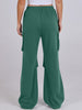 Elastic Waist Wide Leg Pants with Pockets