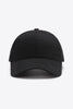 Plain Adjustable Cotton Baseball Cap