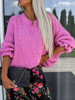 Round Neck Long Sleeve Sweater