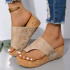 PU Leather Wedge