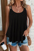 Shiny Scoop Neck Double-Strap Cami