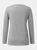 Full Size Scoop Neck Long Sleeve T-Shirt