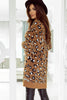 Full Size Leopard Open Front Long Sleeve Cardigan