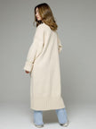 Pocketed Open Front Dropped Shoulder Cardigan