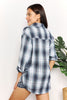 Mandy Plaid Dropped Shoulder Shirt