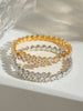 Stainless Steel Inlaid Zircon Bracelet