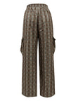 Plaid Wide Leg Pants with Pockets