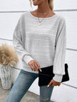 Full Size Round Neck Long Sleeve Sweater